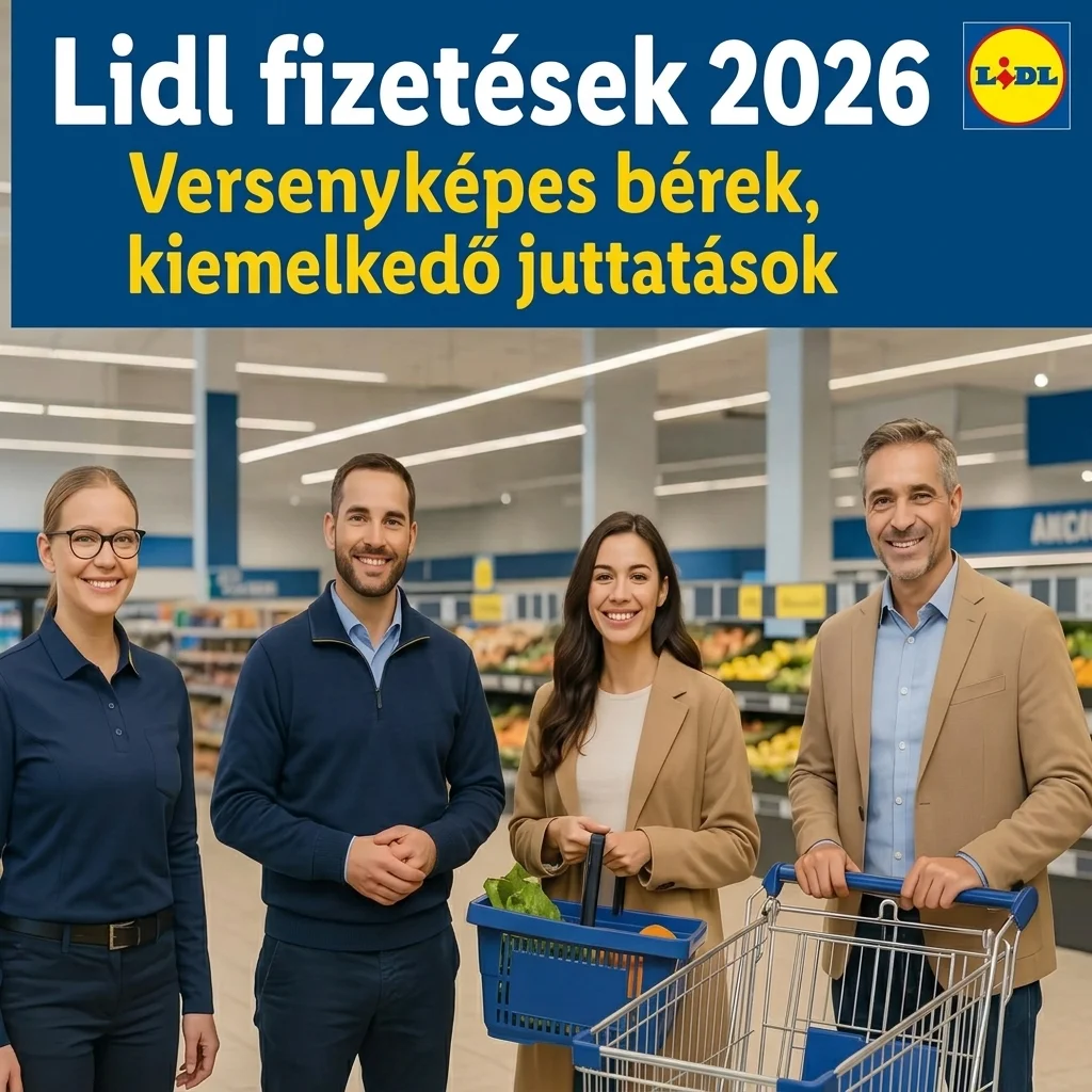 Mennyi a fizetés a Lidl-ben 2026-ban? Bolti, raktári és üzletvezetői bérek